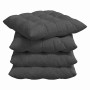 Cojines para asiento 4 pcs Gris oscuro 40 x 40 x 6 cm en Decoración | Comprar online en Foru.es