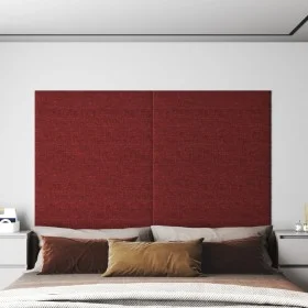 Wandpaneele 12 Stück rot roter Stoff 90x15 cm 1,62 m² von vidaXL, Wandverkleidung - Ref: Foro24-343876, Preis: 33,05 €, Rabat...