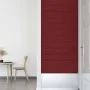 Paneles de pared 12 uds tela rojo tinto 90x15 cm 1,62 m² de vidaXL, Recubrimiento de paredes - Ref: Foro24-343876, Precio: 33...