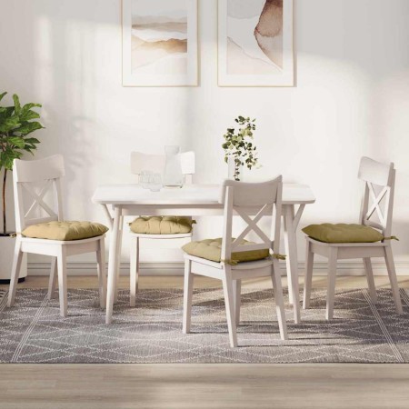 Cojines para asiento 4 pcs Verde grisáceo 40 x 40 x 6 cm en Decoración | Comprar online en Foru.es