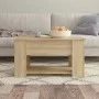 Mesa de centro madera contrachapada roble Sonoma 79x49x41 cm de vidaXL, Mesas de centro - Ref: Foro24-809713, Precio: 87,06 €...