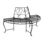 Banco de jardín semicircular 2 uds de acero negro 160 cm de vidaXL, Bancos de jardín - Ref: Foro24-3095716, Precio: 386,10 €,...