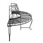 Banco de jardín semicircular 2 uds de acero negro 160 cm de vidaXL, Bancos de jardín - Ref: Foro24-3095716, Precio: 386,10 €,...