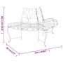 Banco de jardín semicircular 2 uds de acero negro 160 cm de vidaXL, Bancos de jardín - Ref: Foro24-3095716, Precio: 386,10 €,...