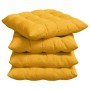 Cojines para asiento 4 pcs Amarillo Claro 40 x 40 x 6 cm en Decoración | Comprar online en Foru.es