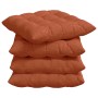 Cojines para asiento 4 pcs Rojo Naranja 40 x 40 x 6 cm en Decoración | Comprar online en Foru.es