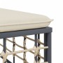 Juego de muebles de jardín 4 pzas y cojines ratán PE antracita de vidaXL, Sofás de exterior - Ref: Foro24-3186698, Precio: 34...
