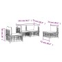 Juego de muebles de jardín 4 pzas y cojines ratán PE antracita de vidaXL, Sofás de exterior - Ref: Foro24-3186713, Precio: 33...