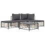 Juego de muebles de jardín 5 pzas cojines antracita ratán PE de vidaXL, Sofás de exterior - Ref: Foro24-3186729, Precio: 345,...