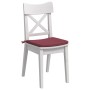 Cojines para asiento 4 pcs Rojo vino 40 x 40 x 3 cm tela en Decoración | Comprar online en Foru.es