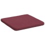 Cojines para asiento 4 pcs Rojo vino 40 x 40 x 3 cm tela en Decoración | Comprar online en Foru.es