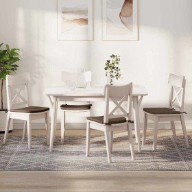 Cojines para asiento 4 pcs Marrón 40 x 40 x 3 cm tela en Decoración | Comprar online en Foru.es