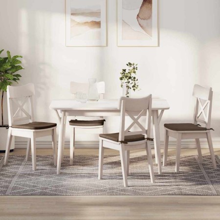 Cojines para asiento 4 pcs Marrón 40 x 40 x 3 cm tela en Decoración | Comprar online en Foru.es