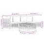 Set muebles de jardín 4 pzas y cojines ratán PE gris antracita de vidaXL, Sofás de exterior - Ref: Foro24-3186740, Precio: 38...