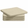 Cojines para asiento 4 pcs Crema 40 x 40 x 3 cm tela en Decoración | Comprar online en Foru.es