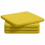 Cojines para asiento 4 pcs Amarillo Claro 40 x 40 x 3 cm tela en Decoración | Comprar online en Foru.es