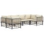 Juego de muebles de jardín 6 pzas y cojines ratán PE antracita de vidaXL, Sofás de exterior - Ref: Foro24-3186796, Precio: 52...