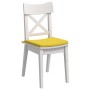 Cojines para asiento 4 pcs Amarillo Claro 40 x 40 x 3 cm tela en Decoración | Comprar online en Foru.es