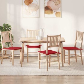 Cojines para asiento 4 pcs Rojo 40 x 40 x 3 cm tela en Decoración | Comprar online en Foru.es