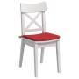 Cojines para asiento 4 pcs Rojo 40 x 40 x 3 cm tela en Decoración | Comprar online en Foru.es