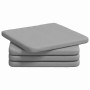 Cojines para asiento 4 pcs Gris Nube 40 x 40 x 3 cm tela en Decoración | Comprar online en Foru.es