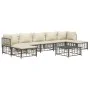 Gartenmöbel-Set 8-teilig und anthrazitfarbene PE-Rattan-Kissen von vidaXL, Outdoor-Sofas - Ref: Foro24-3186784, Preis: 593,11...