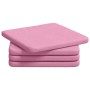 Cojines para asiento 4 pcs Rosa 40 x 40 x 3 cm tela en Decoración | Comprar online en Foru.es