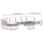 Gartenmöbel-Set 8-teilig und anthrazitfarbene PE-Rattan-Kissen von vidaXL, Outdoor-Sofas - Ref: Foro24-3186784, Preis: 593,11...