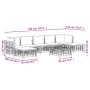 Juego de muebles de jardín 8 pzas y cojines ratán PE antracita de vidaXL, Sofás de exterior - Ref: Foro24-3186784, Precio: 59...