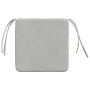 Cojines para asiento 4 pcs Gris Claro 40 x 40 x 3 cm Terciopelo en Decoración | Comprar online en Foru.es