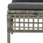 Set de muebles de jardín 13 pzas y cojines ratán sintético gris de vidaXL, Conjuntos de jardín - Ref: Foro24-3187589, Precio:...