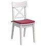 Cojines para asiento 4 pcs Rojo vino 40 x 40 x 3 cm Terciopelo en Decoración | Comprar online en Foru.es