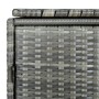 Cobertizo doble para contenedor ratán PE gris 148x77x111 cm de vidaXL, Cobertizos - Ref: Foro24-46463, Precio: 273,46 €, Desc...