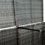 Cobertizo doble para contenedor ratán PE gris 148x77x111 cm de vidaXL, Cobertizos - Ref: Foro24-46463, Precio: 273,46 €, Desc...