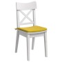 Cojines para asiento 4 pcs Amarillo 40 x 40 x 3 cm Terciopelo en Decoración | Comprar online en Foru.es