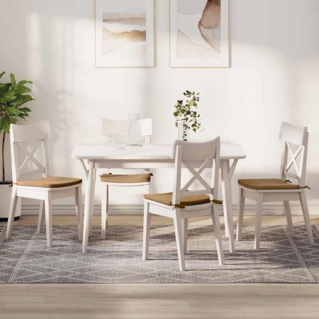 Cojines para asiento 4 pcs Marrón 40 x 40 x 3 cm Terciopelo en Decoración | Comprar online en Foru.es