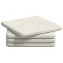 Cojines para asiento 4 pcs Crema 40 x 40 x 3 cm Terciopelo en Decoración | Comprar online en Foru.es
