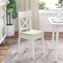 Cojines para asiento 4 pcs Crema 40 x 40 x 3 cm Terciopelo en Decoración | Comprar online en Foru.es
