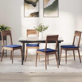 Cojines para asiento 4 pcs Azul Policía 40 x 40 x 3 cm en Decoración | Comprar online en Foru.es