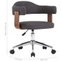 Silla de comedor giratoria de madera curvada y tela gris de vidaXL, Sillas de comedor - Ref: Foro24-287419, Precio: 152,02 €,...