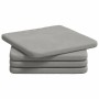 Cojines para asiento 4 pcs Gris Claro 40 x 40 x 3 cm en Decoración | Comprar online en Foru.es