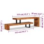 Mueble para TV de madera maciza de acacia de vidaXL, Muebles TV - Ref: Foro24-244583, Precio: 245,18 €, Descuento: %