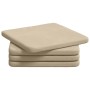 Cojines para asiento 4 pcs Crema 40 x 40 x 3 cm en Decoración | Comprar online en Foru.es