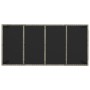 Mesa de jardín superficie de vidrio ratán PE gris 190x90x75 cm de vidaXL, Mesas de jardín - Ref: Foro24-319904, Precio: 191,3...