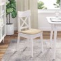 Cojines para asiento 4 pcs Crema 40 x 40 x 3 cm en Decoración | Comprar online en Foru.es