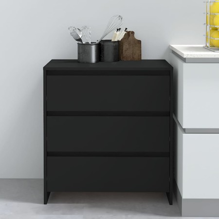 Aparador de madera contrachapada negro 70x41x75 cm de vidaXL, Aparadores - Ref: Foro24-809747, Precio: 93,90 €, Descuento: %