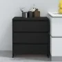 Aparador de madera contrachapada negro 70x41x75 cm de vidaXL, Aparadores - Ref: Foro24-809747, Precio: 99,46 €, Descuento: %