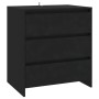 Aparador de madera contrachapada negro 70x41x75 cm de vidaXL, Aparadores - Ref: Foro24-809747, Precio: 93,90 €, Descuento: %