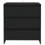 Aparador de madera contrachapada negro 70x41x75 cm de vidaXL, Aparadores - Ref: Foro24-809747, Precio: 93,90 €, Descuento: %