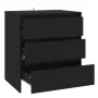 Aparador de madera contrachapada negro 70x41x75 cm de vidaXL, Aparadores - Ref: Foro24-809747, Precio: 99,46 €, Descuento: %